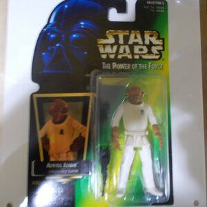 Admiral Ackbar with Comlink Wrist Blaster Star Wars Figure KENNER TOYS NEW